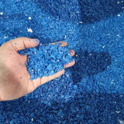 Hdpe Blue Drum Regrind by Southwestern Scrap Materials