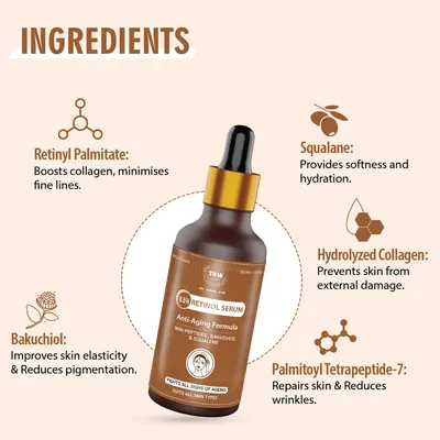 TNW-The Natural Wash Anti-Ageing Face Serum for Reducing Fine Lines & Wrinkles | Reduces Tanning & Pigmentation. - Image 3