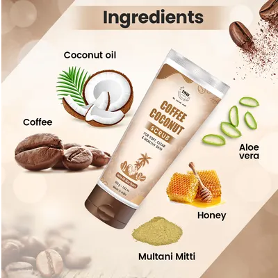 TNW – The Natural Wash Coffee Coconut Scrub for Radiant & Healthy Skin | Gentle Exfoliator Suitable for All Skin Type - Image 2