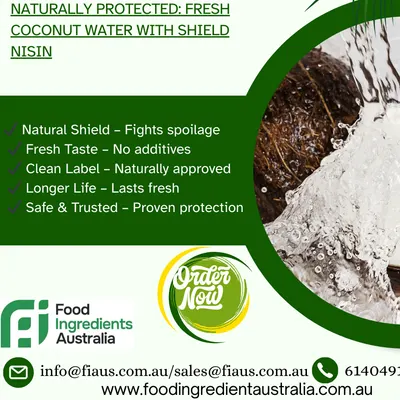 Nisin Shield – Natural Preservative for Coconut Water, Bakery, Food & Beverages in Australia by Food Ingredient Australia