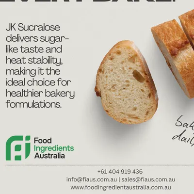 JK Sucralose – High Intensity Sweetener for Bakery, Food & Beverages in Australia by Food Ingredient Australia