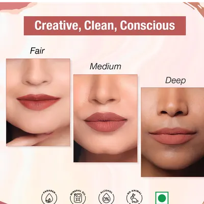 TNW -The Natural Wash Matte Velvet Longstay Liquid Lipstick In Latest 8 Different Shades. - Image 3