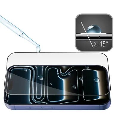 Ultra Clear Bare-feel Smooth Feeling 3D Glue Dispensing Tempered Glass Screen Protector for iPhone 17 Pro max/ for 16 Pro max - Image 5
