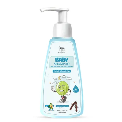 TNW – The Natural Wash Nourishing Baby Shampoo for Soft Hair | Baby Shampoo with Natural Ingredients | Baby Shampoo with No Tear Formula