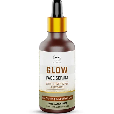 TNW – The Natural Wash Glow Face Serum for Radiance | With Kumkumadi & Licorice | Paraben-Free