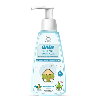 TNW – The Natural Wash Natural Baby Body & face Wash for Delicate Skin with Coconut & Avocado