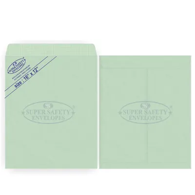 Super Safety 16 x 12 Inch Cloth-Lined Envelope | Plain Large Document Envelope | Non-Gummed Open Flap | Pack of 50 by Super Safety Envelope