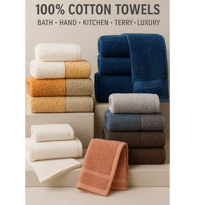 World-Class 100% Cotton Towels – Reliable Supply for Your Business by JAHAN TEXTILE
