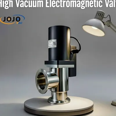 Высоковакуумный электромагнитный угловой клапан 220 V by Beijing Jiujiu Yuda Electromechanical Technology Co., Ltd.