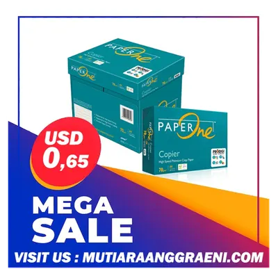 A4 PaperOne Copy Paper 70gsm 75gsm 80gsm by MutiaraAnggraeni