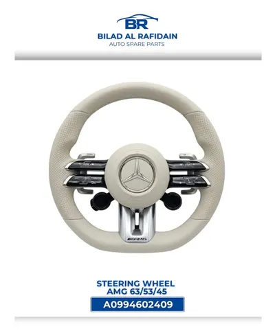 Mercedes-Benz AMG steering wheel 63/53/45 A0994602409 – Used Genuine by Bilad Al Rafidain Auto Spare Parts L.L.C.