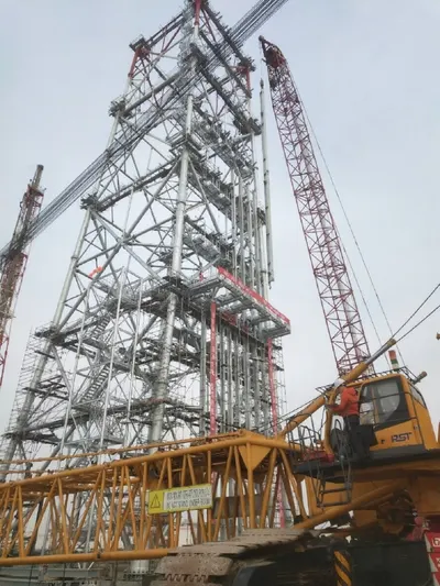 flare tower by Qingdao Mingzhu Steel Structure Co.,Ltd.