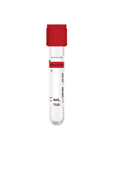 TUD BLOOD COLLECTION TUBE VACUUM TUBE PLAIN WITH CLOT ACTIVATOR by TUD SDN BHD