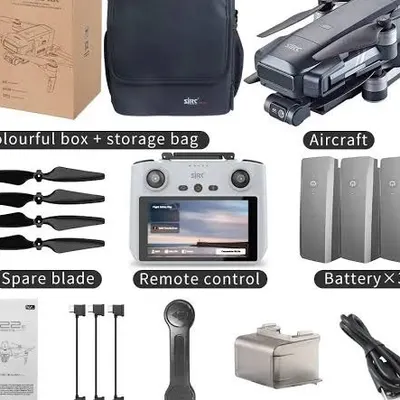 SJRC F22 S3 XR 4K Drone 6KM Repeater FCC 3-Axis Gimbal EIS HD Camera GPS 5G Quadcopter with Screen Remote Control 2025 by Vento Enterprises