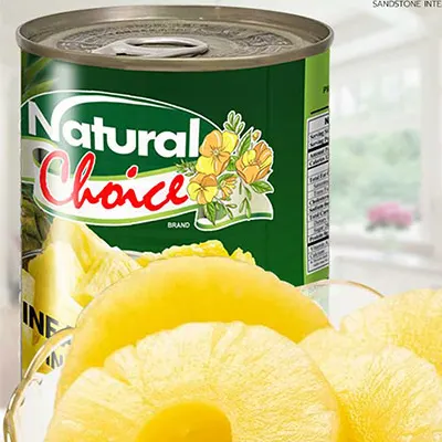 Canned Pineapple Slices in Light Syrup 20 oz. (565 g.) by Sandstone International Co., Ltd.