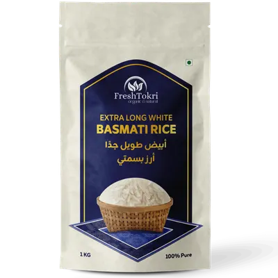 Extra Long White Basmati Rice by FreshTokri Foods