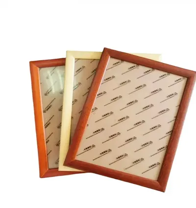 A 4  Xuan Paper  Japanese Sumi-E Painting Paper Calligraphy  Shu Dao Paper Red Burlywood Rosewood Color Normal Solid Wooden Mounted Painting Frame by Xuan Cheng Jing Kuang Crafts Co.,ltd