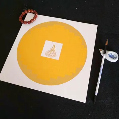 33*33cm Xuan Paper Calligraphy  The Heart of Sutra  Writing ThickSolid Wooden Frame - Image 6