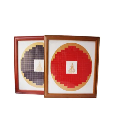 33*33cm Xuan Paper Calligraphy  The Heart of Sutra  Writing ThickSolid Wooden Frame - Image 2