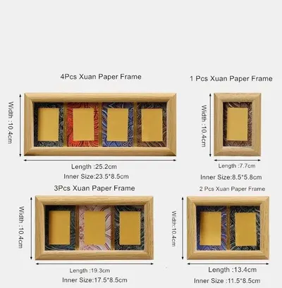 Xuan Paper Chinese Calligraphy Artistic Art paper Hollow MDF Frame - Image 4