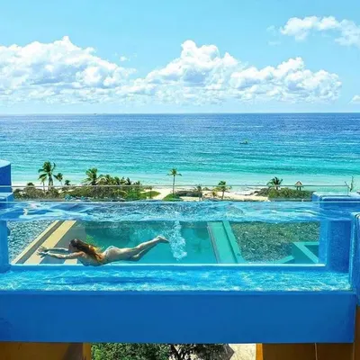 Custom Luxury Acrylic Pools Outdoor Living Exquisite Custom Processing Services-Cutting Moulding Plastic Sheets Product Category by Vitreusart Acrylic Technology Co., Ltd.,