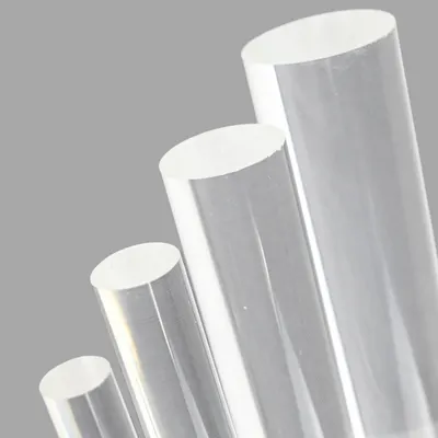 Clear Acrylic Rod with High Transparency for Display Stands, Lighting Fixtures and Decorative Projects