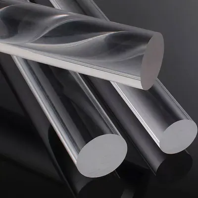 Optical Grade Acrylic Round Bar with Superior Light Transmission for LED Lighting and Optical Projects by Vitreusart Acrylic Technology Co., Ltd.,