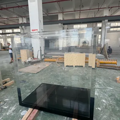 Tunnel Shape Acrylic Aquarium Fish Tank for Public Ocean World Viewing Systems by Vitreusart Acrylic Technology Co., Ltd.,