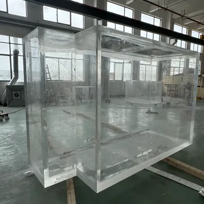 Modern Square Acrylic Designer Acrylic Aquarium System Fish Tank for Indoor Goldfish Ultra Clear Acrylic Fish Tank - Image 2