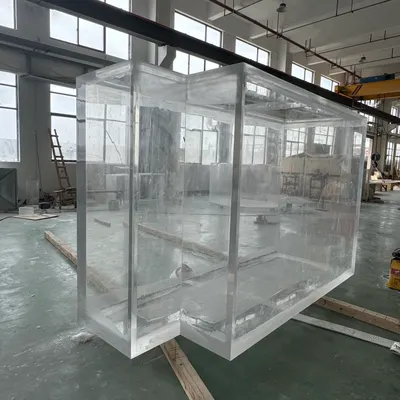 Modern Square Acrylic Designer Acrylic Aquarium System Fish Tank for Indoor Goldfish Ultra Clear Acrylic Fish Tank - Image 3