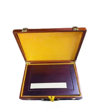xuan paper Folding Album for Painting Calligraphy Redwood Solid wood Package Gift box  Set - Image 4