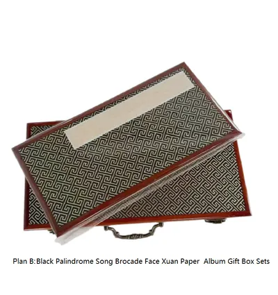 32*16cm Xuan Paper Rice Paper Art Paper Calligraphy Painting Paper Sumi- E Paper Brochure list Album Red Wooden Box Set - Image 5