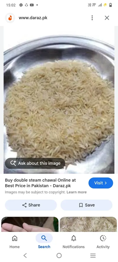 Rice double steem