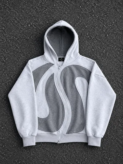 Pure Cotton 300 GSM Zip Hoodie