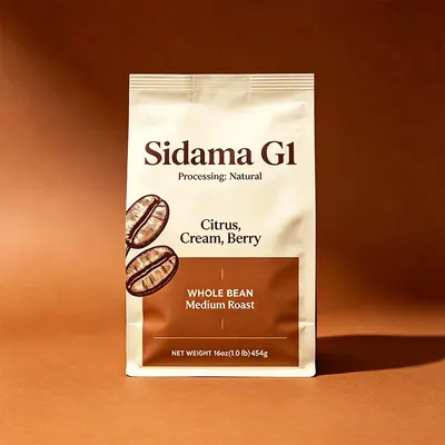 Ethiopia Heirloom Micro Coffee Chosen 2100 Medium Dark Roast Espresso Whole Bean Fruit Flavored Arabica Beans Bag for Cafe Shop - Image 8
