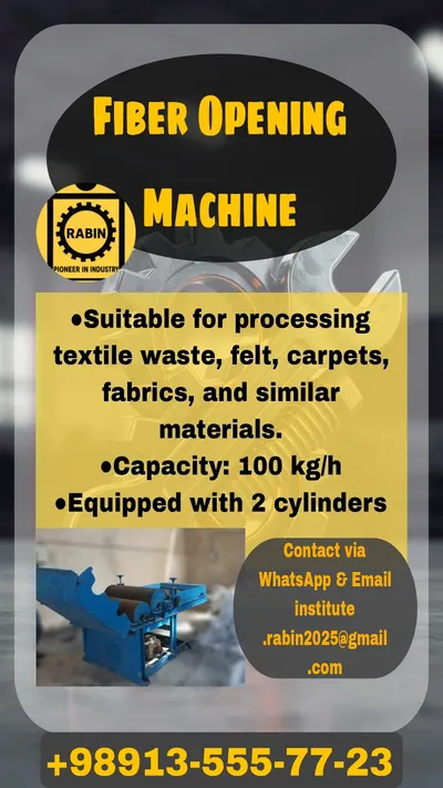 Textile Waste Recycling Machine (Rise) by Rabin Institute