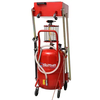 Air Operated Telescopic Drip Tray Oil Suction Pump with Glass Scale 80 Lt - 6650 by Gulersan Lubrication Equipment Industry and Trade Co. Ltd.