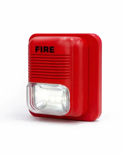 LED Sounder Cum Strobe – Red Housing Tamper-Resistant Construction - Image 2