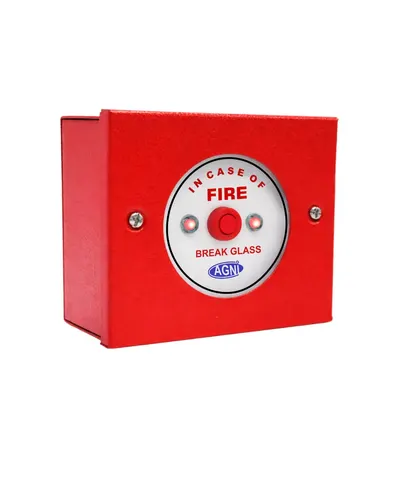 Manual Break Glass Call Point AGNI-301 – Solid Sheet Metal MCP - Image 2