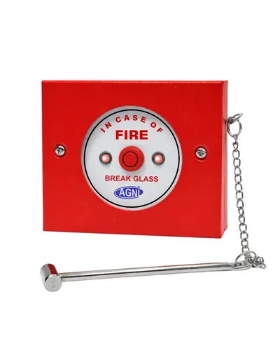 Manual Break Glass Call Point AGNI-301 – Solid Sheet Metal MCP - Image 3