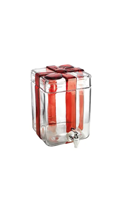 Glass Beverage Dispenser with Spigot for Juice Lemonade and Party Drinks by Pacetgreen