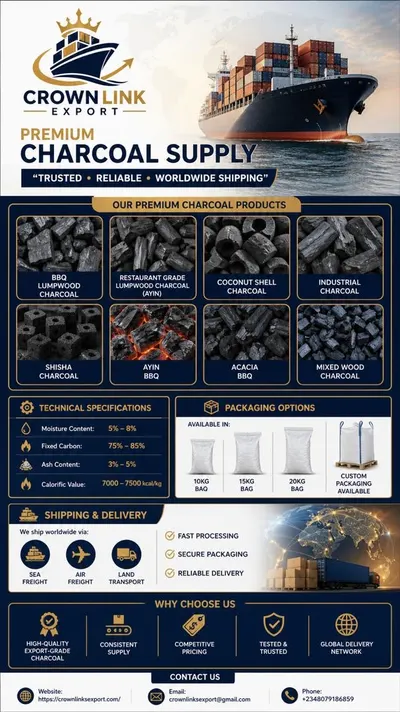 Bulk Hardwood Charcoal for Industrial Applications