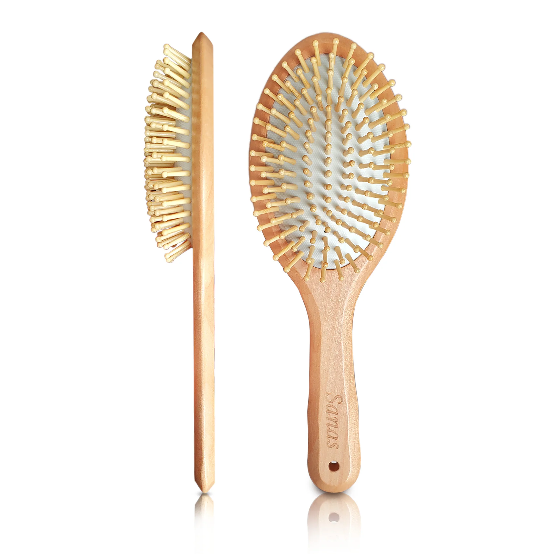 Wooden Hair Brush, Massager Hair Brush by Tiantai He Feng Craft Manufactory