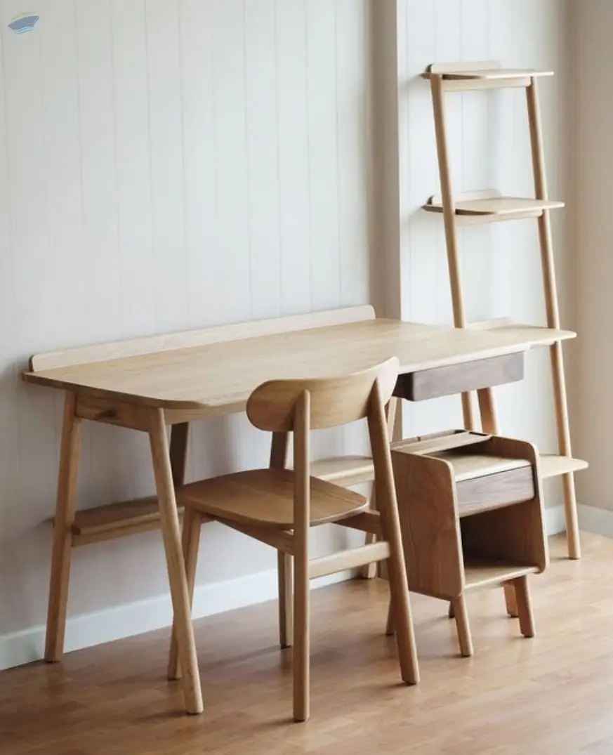 Solid Wood desk chair shelf stool Home furniture