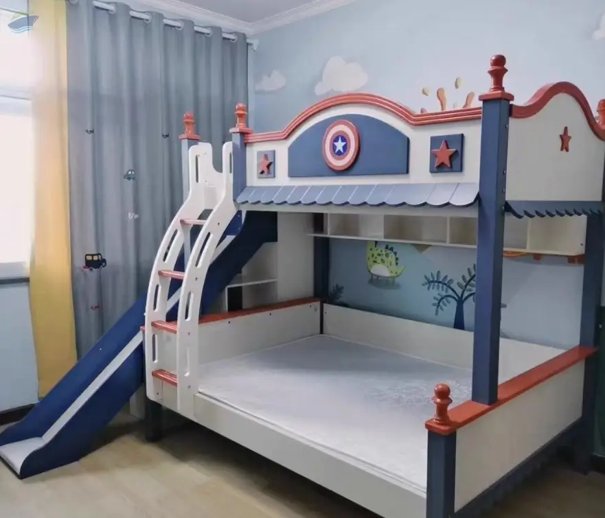 Solid Wood Bunkbed Kids Bedroom