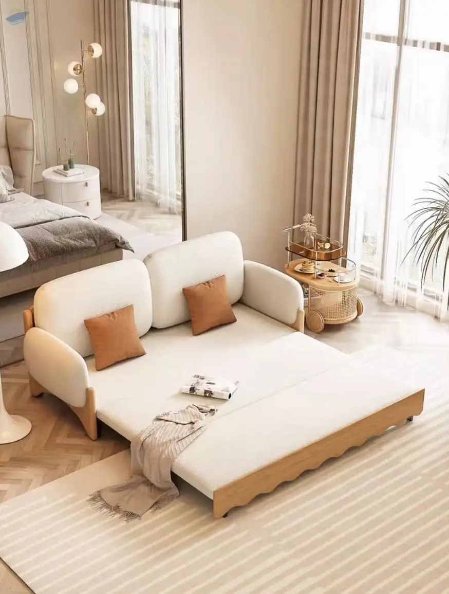 Folding Sofa Concise Fabrics Bed