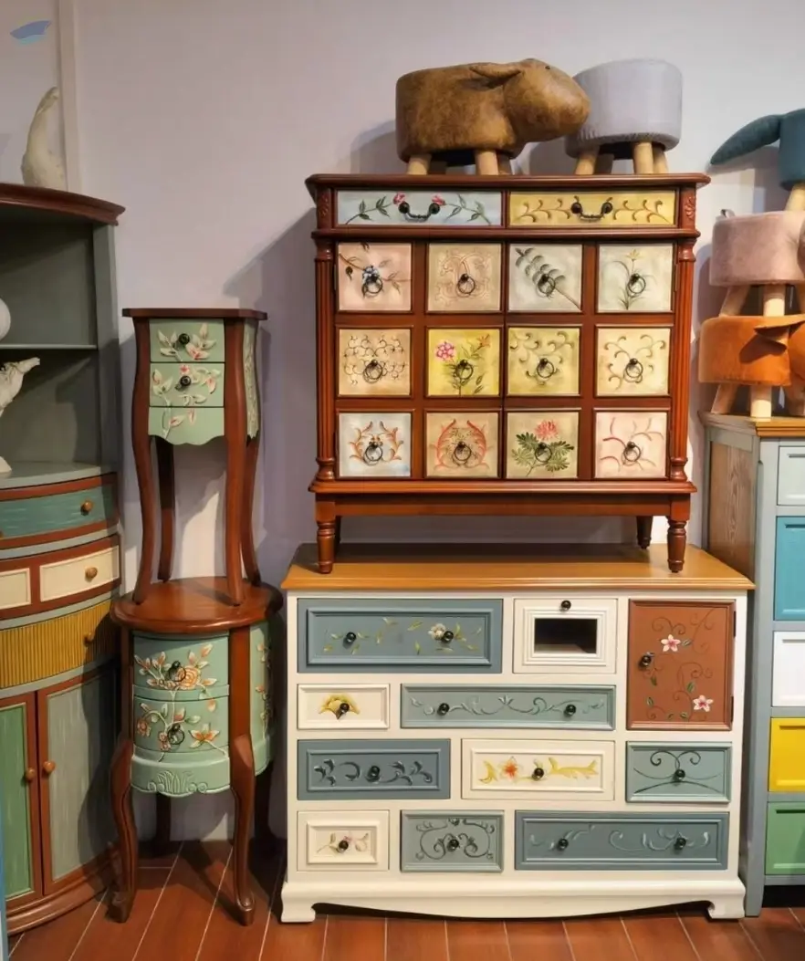 Solid Wood Shoebox Decoration Furniture