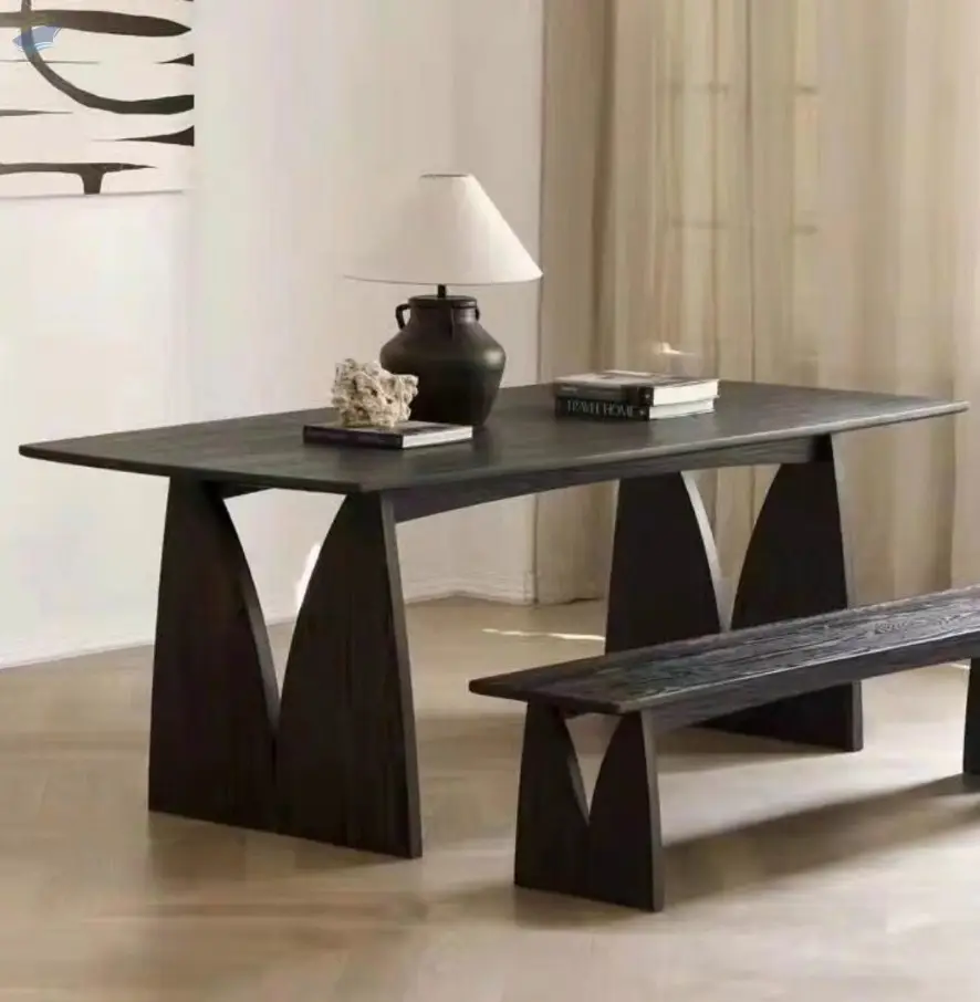 Solid Wood Desk Reception Table Customization