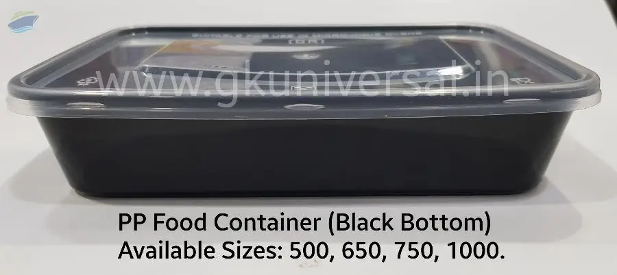 500 Ml PP Disposable Food Container