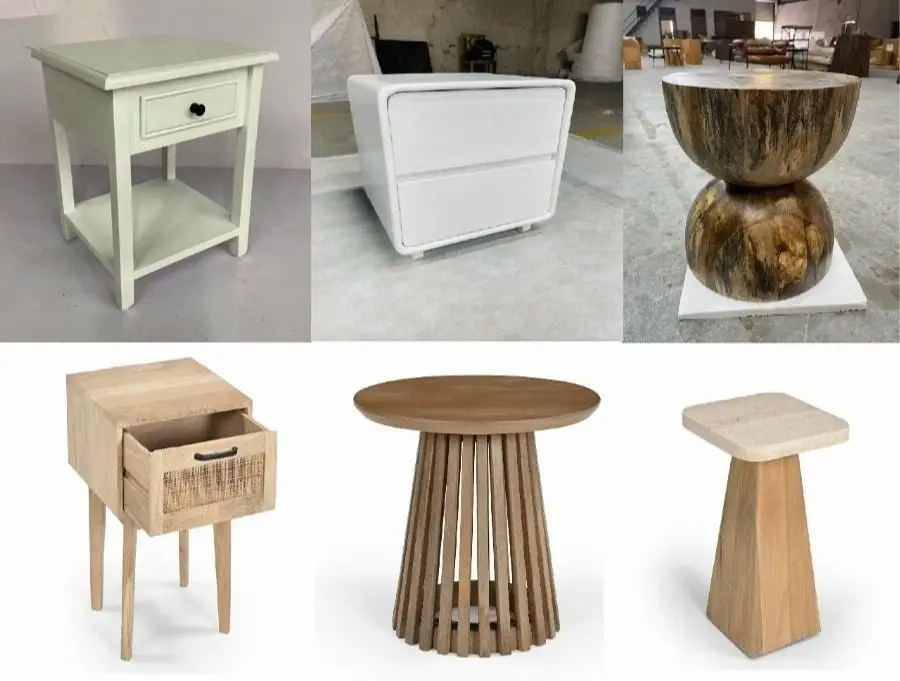 Modern Wood Bedside Table